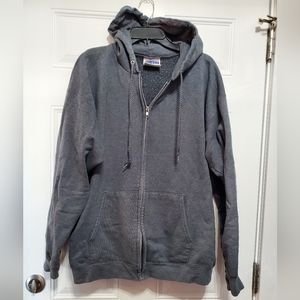 Hanes Ultimate Cotton Full-Zip Hoodie Sweatshirt size L
